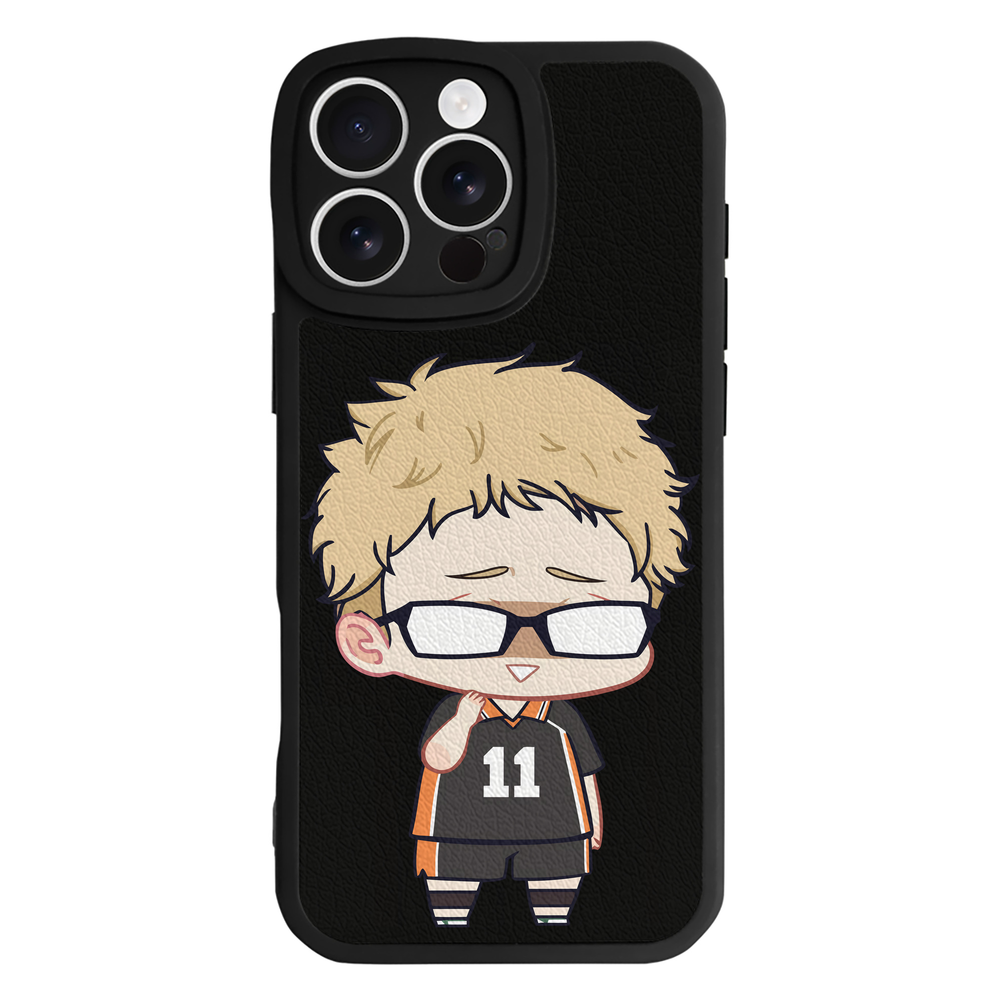 （画像用） ハイキュー!! Haikyu!! 【iPhone 16シリーズ対応】シリコンスマホケース（レザー調） 材質：シリコン